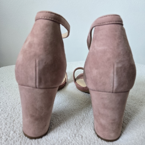 NWT PENNINGTONS Size 11W Open Toe Dusty Pink Blush Sandals  3" Block High Heels - Picture 3 of 9